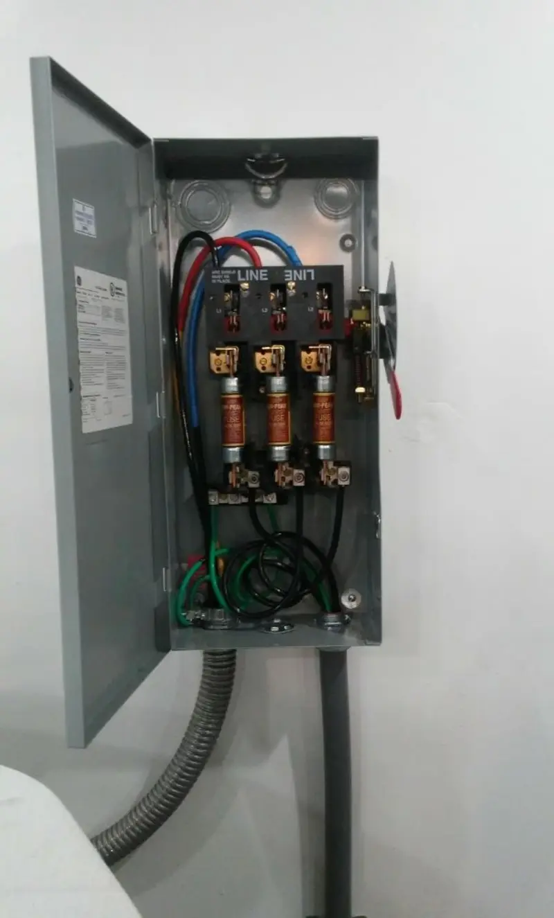 Three-phase disconnect switch installed for Electrical Wiring & Rewiring in Colerain